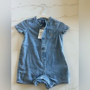 GAP Blue Denim baby One Piece - new with tags